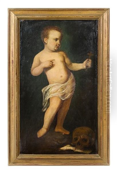 Infant John The Baptist Oil Painting by Pietro (Libertino) Liberi