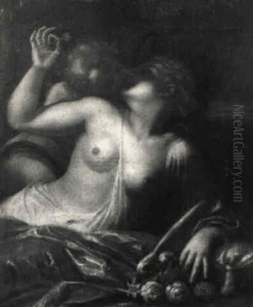 Amor Und Psyche Oil Painting by Pietro (Libertino) Liberi