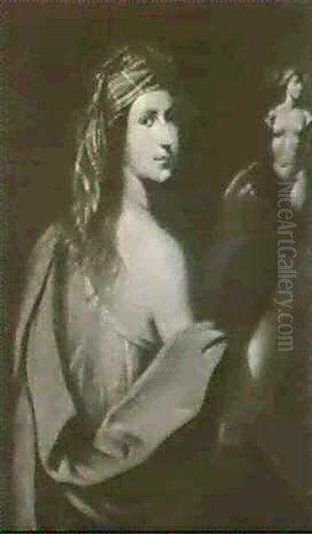 Allegorie Der Bildhauerkunst Oil Painting by Pietro (Libertino) Liberi