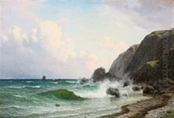 Ved Den Norske Kyst Oil Painting by Georg Emil Libert