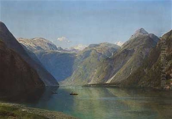 Konigsee I Bayern Oil Painting by Georg Emil Libert