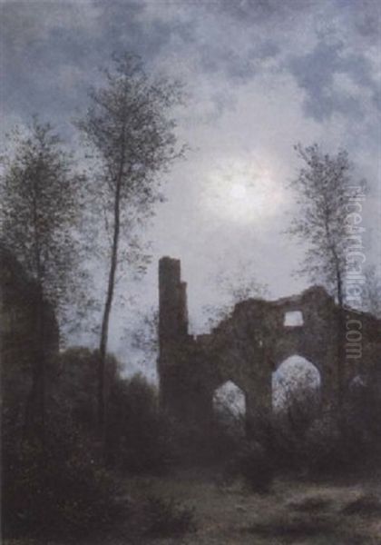 Ruin I Maneskin Oil Painting by Georg Emil Libert