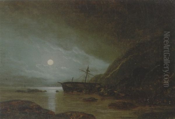 Fuldmanestemning Oil Painting by Georg Emil Libert