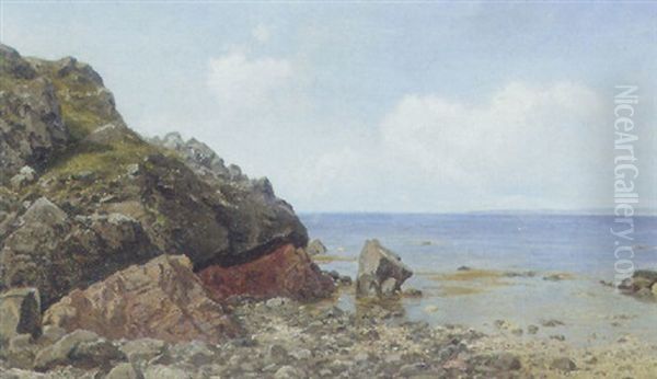 Kystparti, Arildsleje Oil Painting by Georg Emil Libert