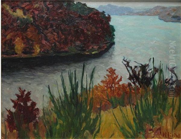 Am Luzinsee Oil Painting by Hans Licht