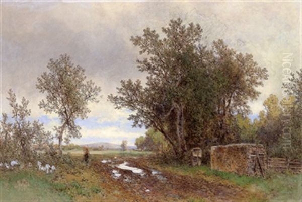 Landschaft Oil Painting by Eduard Peithner Ritter von Lichtenfels