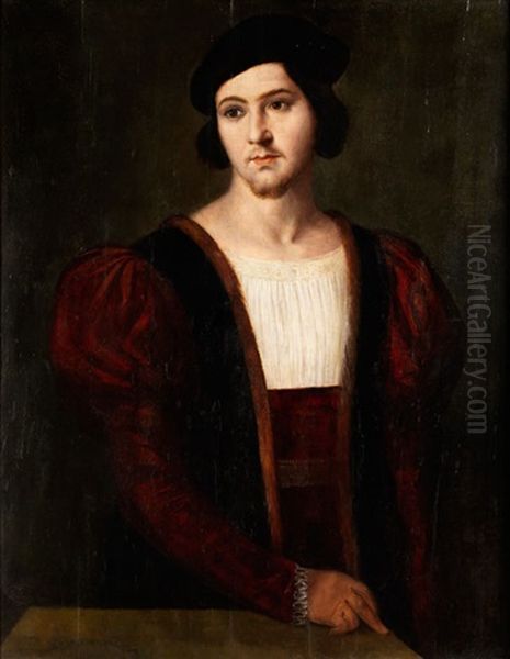 Portrait Eines Jungen Mannes Oil Painting by Bernardino Licinio