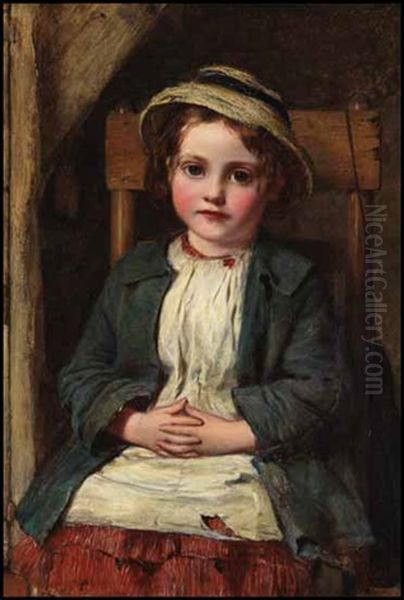 Child Oil Painting by Charles Sillem Lidderdale