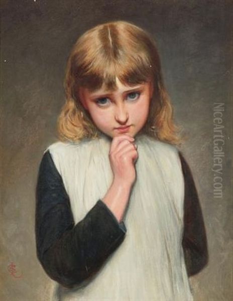 A Pensive Moment Oil Painting by Charles Sillem Lidderdale