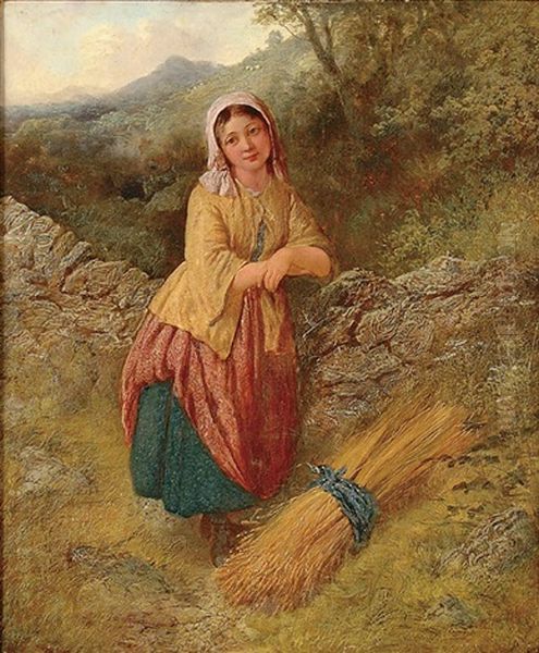 Maiden Of The Harvest Oil Painting by Charles Sillem Lidderdale