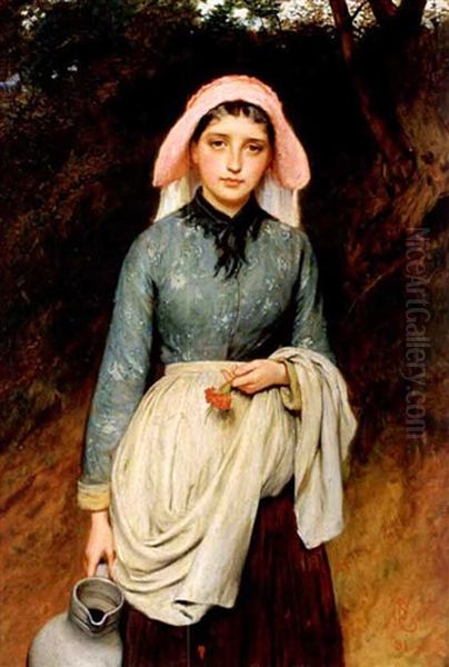 Going To The Spring Oil Painting by Charles Sillem Lidderdale