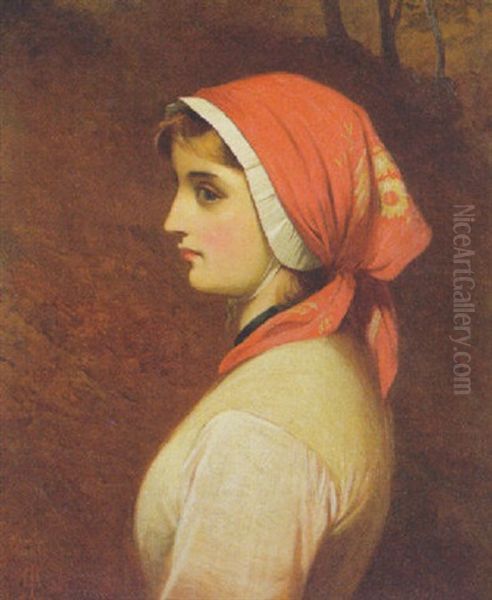 The Red Bonnet by Charles Sillem Lidderdale