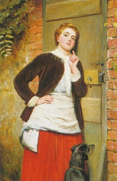 Hush Oil Painting by Charles Sillem Lidderdale