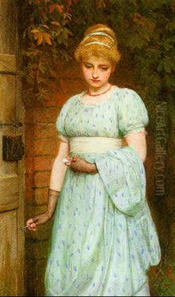 Hesitation Oil Painting by Charles Sillem Lidderdale