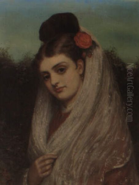 The Young Beauty Oil Painting by Charles Sillem Lidderdale