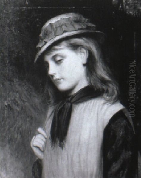 Off To School Oil Painting by Charles Sillem Lidderdale