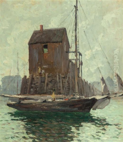 Low Tide Oil Painting by Jonas Lie