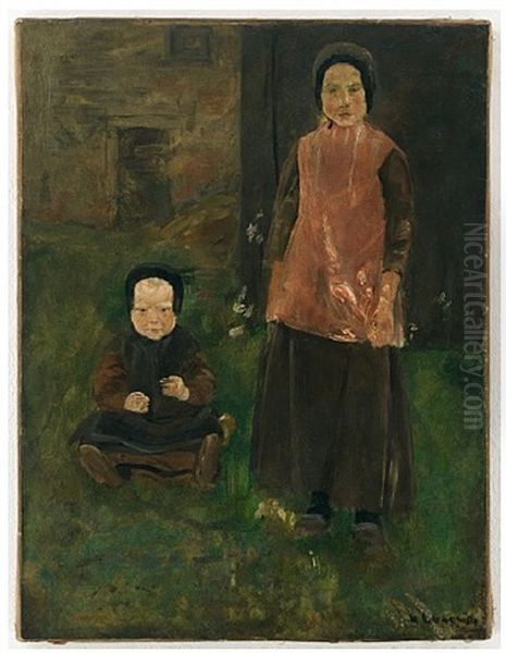 Portrat Einer Jungen Schonheit In Tracht Oil Painting by Max Liebermann