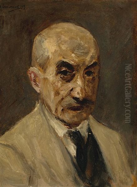 Selbstportrat (self Portrait) Oil Painting by Max Liebermann