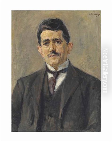 Bildnis Des Verlegers Bruno Cassirer Oil Painting by Max Liebermann