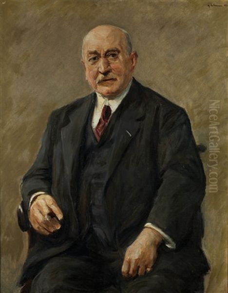 Bildnis Des Berliner Regierungsbaumeisters Und Baurats Adolf Schiller Oil Painting by Max Liebermann