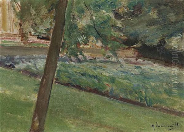 Kohlfeld Im Wannseegarten Nach Nordwesten Oil Painting by Max Liebermann