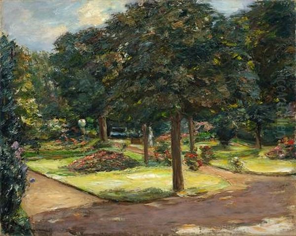 Garten In Noordwijk-binnen Oil Painting by Max Liebermann