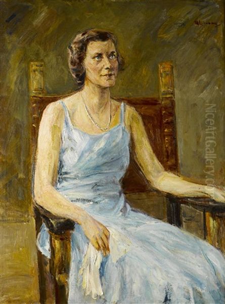 Bildnis Einer Dame Oil Painting by Max Liebermann