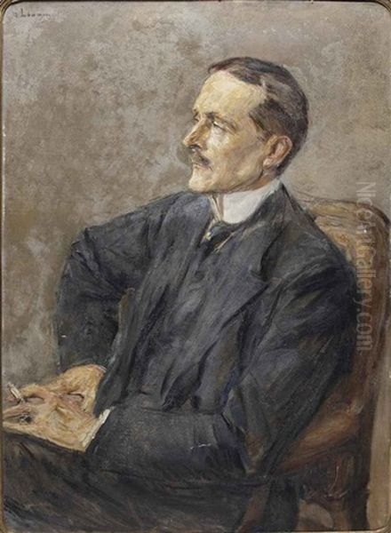 Bildnis Reichsminister Des Auswartigen Amts Ulrich Graf Brockdorff-rantzau (1869-1928) Oil Painting by Max Liebermann