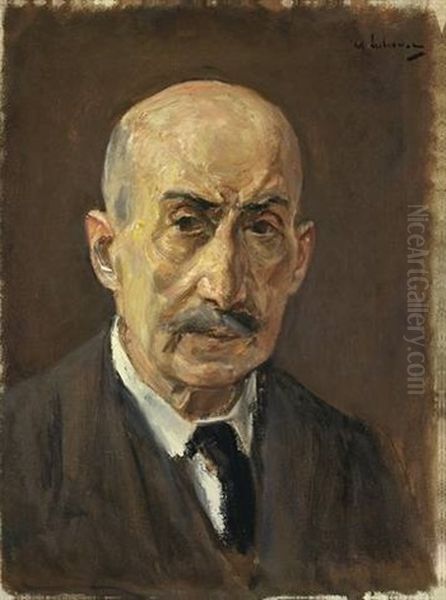 Selbstbildnis Im Anzug, Buste En Face by Max Liebermann