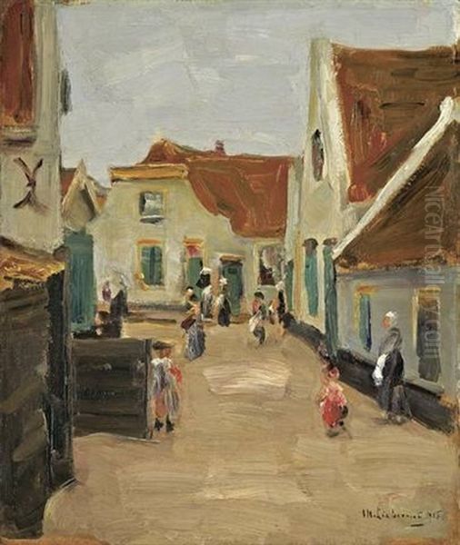 Dorfstrasse In Noordwijk Oil Painting by Max Liebermann