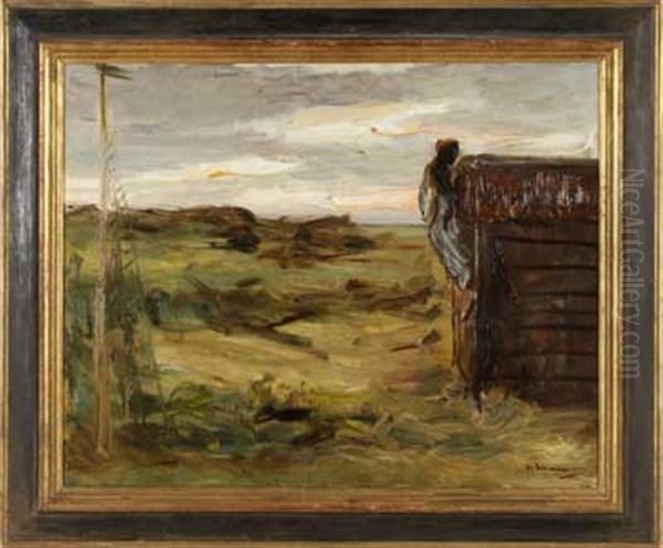 Bootshaus In Den Dunen (stage Design) Oil Painting by Max Liebermann