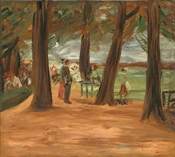 Biergarten - Restaurationsgarten by Max Liebermann