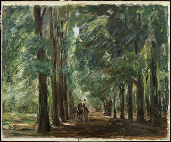 Zwei Reiter In Der Allee Bei Sakrow Oil Painting by Max Liebermann