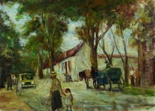 Allee In Wannsee Oil Painting by Max Liebermann