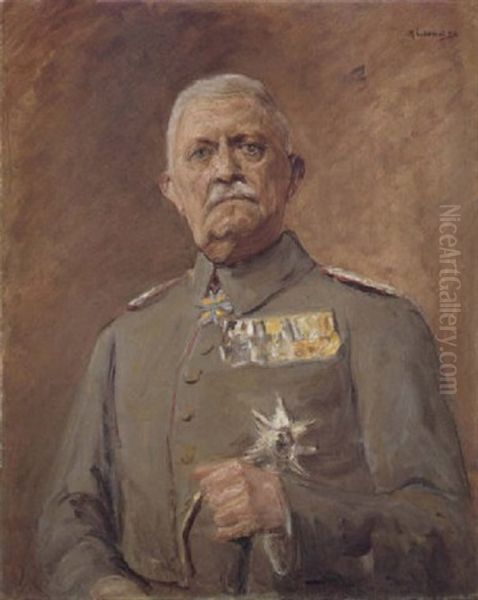 Bildnis Generalfeldmarschall Karl Wilhelm Paul Von Bulow Oil Painting by Max Liebermann