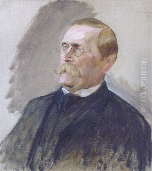 Portrat Wilhelm Von Bode Oil Painting by Max Liebermann