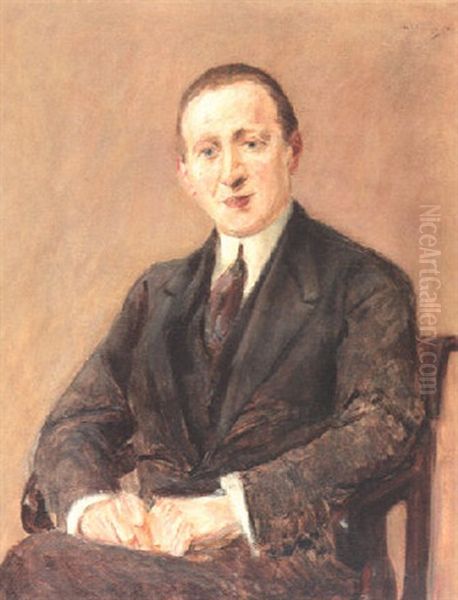 Bildnis Prof. David Leder Oil Painting by Max Liebermann