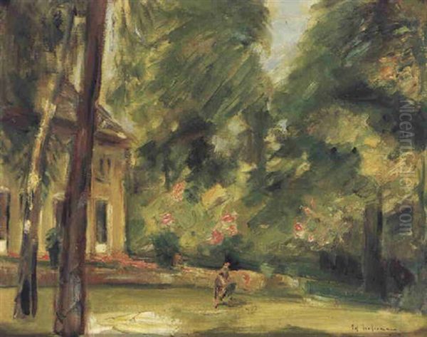 Villa In Wannsee Oil Painting by Max Liebermann