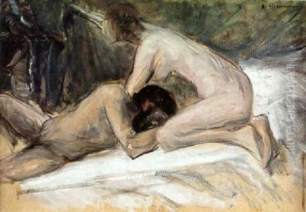 Simson And Delia by Max Liebermann