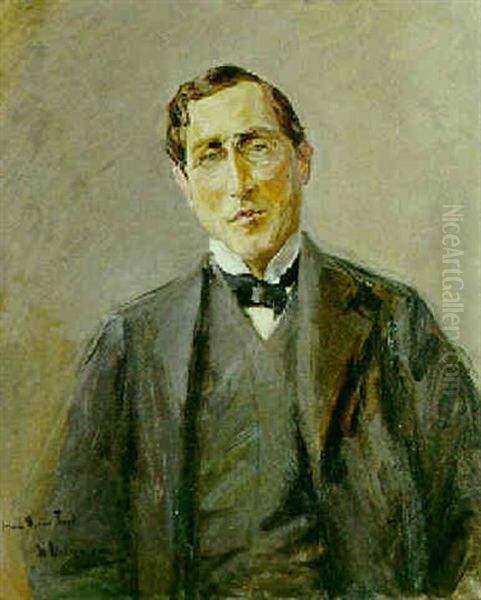 Portrait Dr. Fried Oil Painting by Max Liebermann