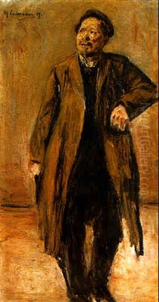 Standing Figure Oil Painting by Max Liebermann