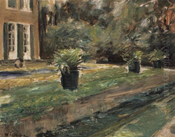 Wannseegarten Mit Blick Nach Nordwesten Auf Die Terrasse Oil Painting by Max Liebermann