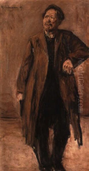 Standing Figure Oil Painting by Max Liebermann