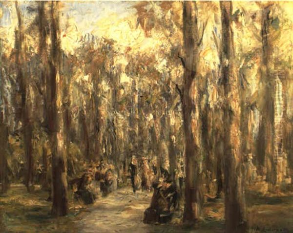 Tiergarten Oil Painting by Max Liebermann