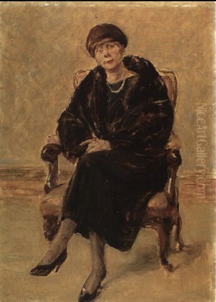 Bildnis Lola Lederer Oil Painting by Max Liebermann