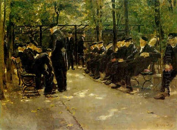 Altmannerhaus Oil Painting by Max Liebermann