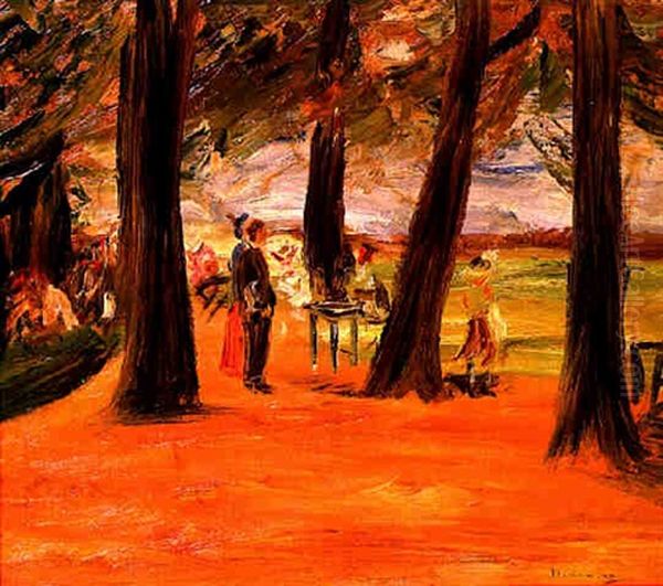 Figures In A Park by Max Liebermann