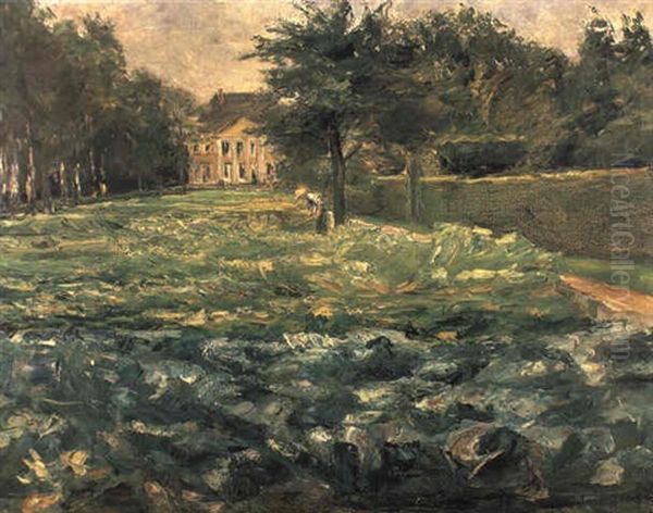 Das Kohlfeld Des Kunstlers Am Wannsee Oil Painting by Max Liebermann