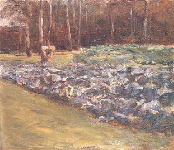 Kohlernte Oil Painting by Max Liebermann